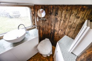 RV Bathroom Renovations - an usual but very cool airstream bathroom renovation