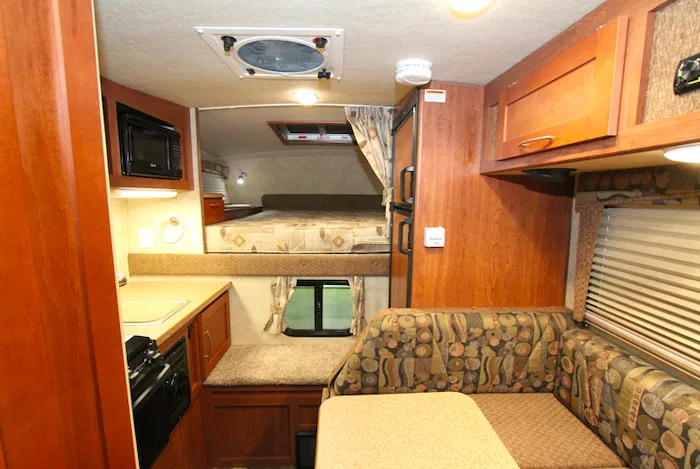 Bigfoot 1500 Series truck camper interior