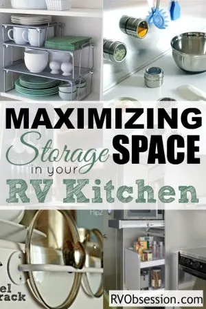 Small Kitchen Storage Ideas - When you're limited in space you need to make the most of all the storage that you have in your small RV kitchen. These tips will help you to maximize the space to get the most storage and usefulness.
