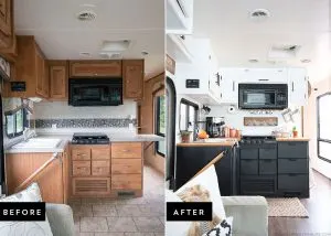 RVObsession.com - RV Renovations | Motorhome Renovations - when you need some inspiration for your travel trailer renovations. Mountain Modern Life.